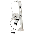 Rear, Driver Side Power Window Regulator, With Motor
