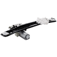Rear, Driver Side Power Window Regulator, With Motor