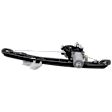 Rear, Driver Side Power Window Regulator, With Motor