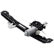 Rear, Driver Side Power Window Regulator, With Motor