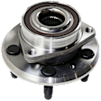 Rear, Driver or Passenger Side Wheel Hub, 5 Lugs, With Bearing