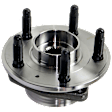 Rear, Driver or Passenger Side Wheel Hub, 5 Lugs, With Bearing