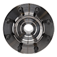 Front, Driver or Passenger Side Wheel Hub, With Bearing, With Sensor, 8 x 6.5 in. Bolt Pattern