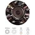 Front, Driver or Passenger Side Wheel Hub, With Bearing, With Sensor, 8 x 7.09 in. Bolt Pattern