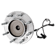 Front, Driver or Passenger Side Wheel Hub, With Bearing, With Sensor, 8 x 7.09 in. Bolt Pattern, RWD
