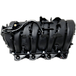 Intake Manifold - Upper, Black, Plastic, 1-piece Design