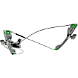 2010 Pontiac G5 - Coupe Front, Driver Side Power Window Regulator, With Motor
