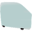 Front, Passenger Side Door Glass, Green Tint, With Clip, Replaces NAGS No. DD08942GTY