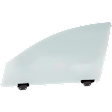 Front, Driver Side Door Glass, Green Tint, With Clip, 4-Door, Sedan, Replaces NAGS No. DD09851GTY
