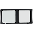 Rear, Driver or Passenger Side, Rear Section Door Glass, Green Tint, With Clip, Replaces NAGS No. DD10344GTY