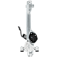 Rear, Driver Side Power Window Regulator, With Motor