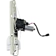 Rear, Passenger Side Power Window Regulator, With Motor