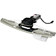 Rear, Passenger Side Power Window Regulator, With Motor