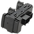 Front, Driver Side Window Switch, Black, 4-Button