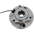Front, Driver or Passenger Side Wheel Hub, With Bearing, With Sensor, 5 x 5.5 in. Bolt Pattern