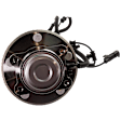 Rear, Driver or Passenger Side Wheel Hub, With Bearing, With Sensor, 5 x 4.5 in. Bolt Pattern