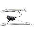 Front, Driver Side Power Window Regulator, With Motor