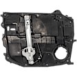 Front, Passenger Side Window Regulator, Power, With Panel