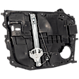 Front, Passenger Side Window Regulator, Power, With Panel