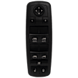 2010 Chrysler Town & Country - Front, Driver Side Window Switch, Without Power Folding Mirrors; With One Touch Up and Down; With Power Sliding Door, Black