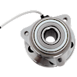 Front, Driver or Passenger Side Wheel Hub, With Bearing, With Sensor, 5 x 4.5 in. Bolt Pattern, 4WD