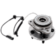 Front, Driver or Passenger Side Wheel Hub, With Bearing, With Sensor, 5 x 4.5 in. Bolt Pattern, 4WD