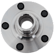 Front, Driver or Passenger Side Wheel Hub, 5 Lugs, With Bearing