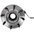 Front, Driver or Passenger Side Wheel Hub, 8 Lugs, With Bearing, With Sensor, Crew Cab Pickup