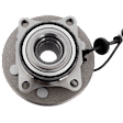 Rear, Driver or Passenger Side Wheel Hub, With Bearing, With Sensor, 6 x 5.32 in. Bolt Pattern