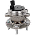 Rear, Driver or Passenger Side Wheel Hub, With Bearing, With Sensor, For Models With Parking Assist