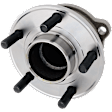 Rear, Driver or Passenger Side Wheel Hub, With Bearing, With Sensor, 5 x 4.25 in. Bolt Pattern
