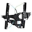 Front, Driver Side Power Window Regulator, Without Motor