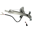 Rear, Driver Side Power Window Regulator, With Motor