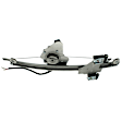 Rear, Driver Side Power Window Regulator, With Motor