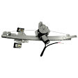 Rear, Driver Side Power Window Regulator, With Motor