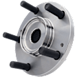 Front, Driver or Passenger Side Wheel Hub, Without Bearing, 5 x 4.5 in. Bolt Pattern, FWD