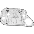 Sedan Front, Passenger Side Power Window Regulator, With Motor