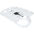 Sedan Front, Driver Side Power Window Regulator, With Motor