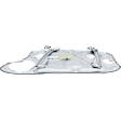 Sedan Front, Driver Side Power Window Regulator, With Motor