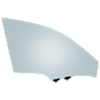 Front, Passenger Side Door Glass, Green Tint, With Clip, Replaces NAGS No. FD24447GTY