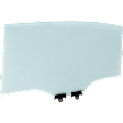Rear, Driver Side Door Glass, Green Tint, With Clip, 4-Door, Sedan, Replaces NAGS No. FD25115GTY