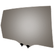 2014 Honda CR-V - Rear, Passenger Side Door Glass, Canada, Mexico, or USA Built Vehicle, Gray Tint Privacy, FD25367YPY