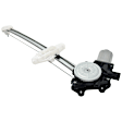 Sedan Rear, Passenger Side Power Window Regulator, With Motor