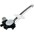 Sedan Rear, Driver Side Power Window Regulator, With Motor