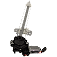 Rear, Driver Side Window Regulator, Power, With 2-Prong Connector
