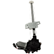 Rear, Driver Side Window Regulator, Power, With 2-Prong Connector