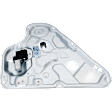 Hatchback Rear, Passenger Side Power Window Regulator, With Motor