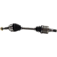 Front, Driver Side Axle Assembly, For Models With Limited Slip Differential