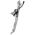 Rear, Passenger Side Power Window Regulator, With Motor