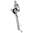 Rear, Passenger Side Power Window Regulator, With Motor